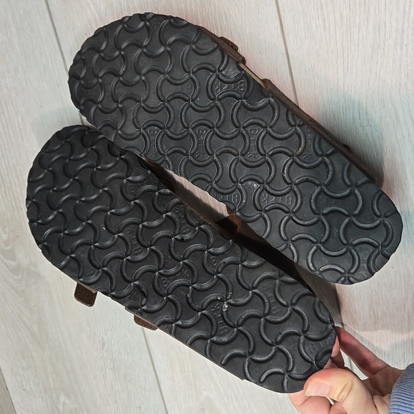 Birkis By Birkenstock Women Ankle Strap Brown Sandals Shoes Sz 40/9 Narrow - Picture 11 of 11